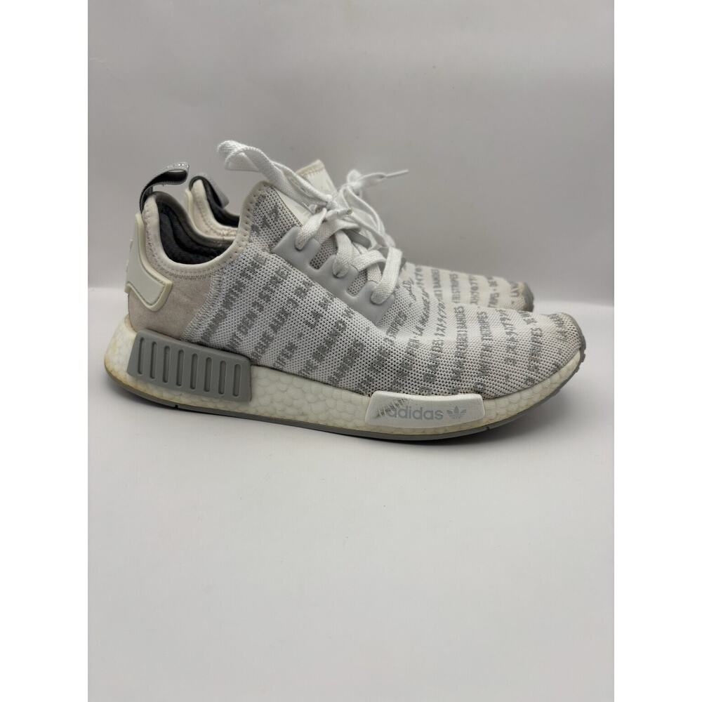 Adidas NMD R1 Whiteout Sneakers Men Size 8.5